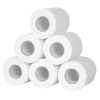

2/4/6 Roll Toilet Paper Bulk Roll Bath Tissue Bathroom White Soft 4 Ply for Home HG99