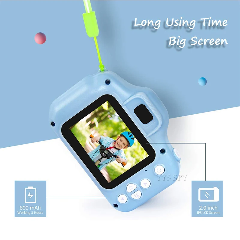 Милые дети мини цифровая фото видео камера 2,0 дюймов HD экран маленькая игрушка Vlog видеокамера микро камера Дети лучший подарок