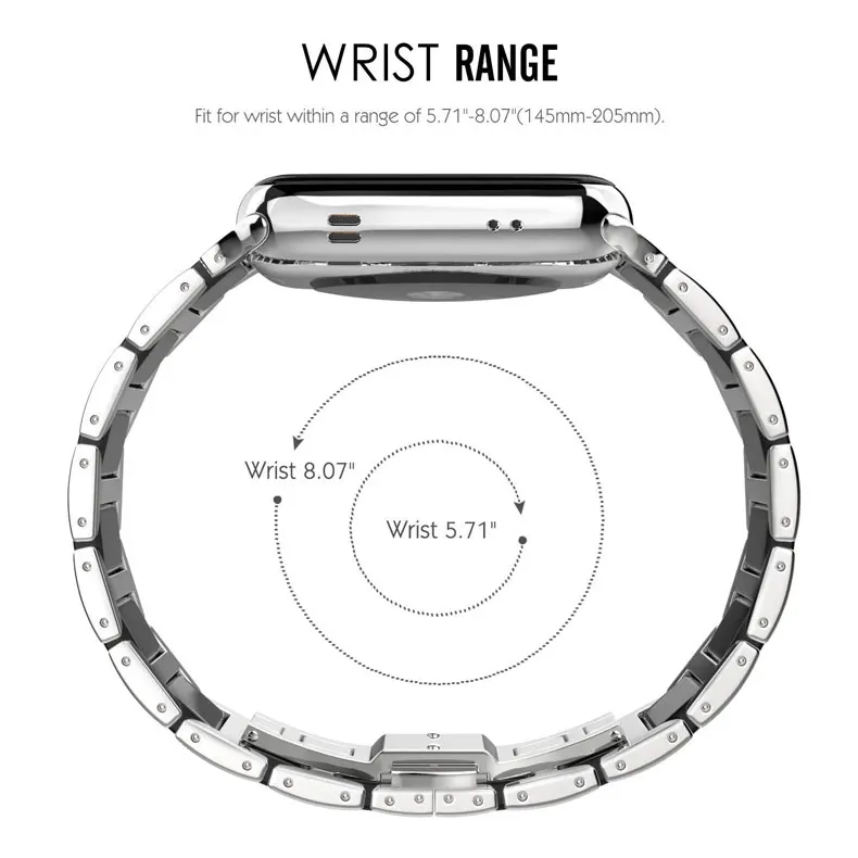 Нержавеющая сталь ремешок для наручных часов Apple watch, версии 5 4 44 мм 40 мм, correa, 42 мм, 38 мм, сопутствующий браслет ремень наручных часов iWatch серии 3/2/1 наручные часы