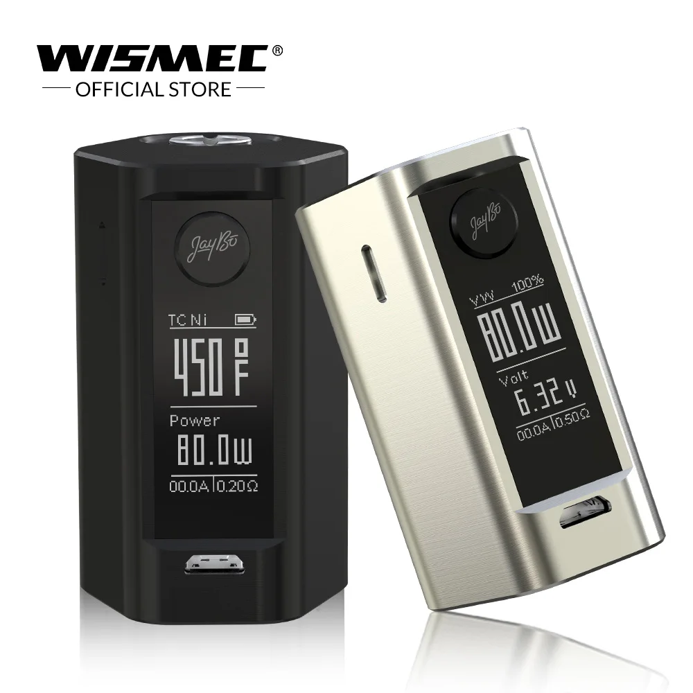 80 Вт Wismec мод Wismec RXmini TC мод коробка со встроенной батареей 2100 мАч VW/Bypass/TC-Ni/TC-Ti/TC-SS/TCR режим