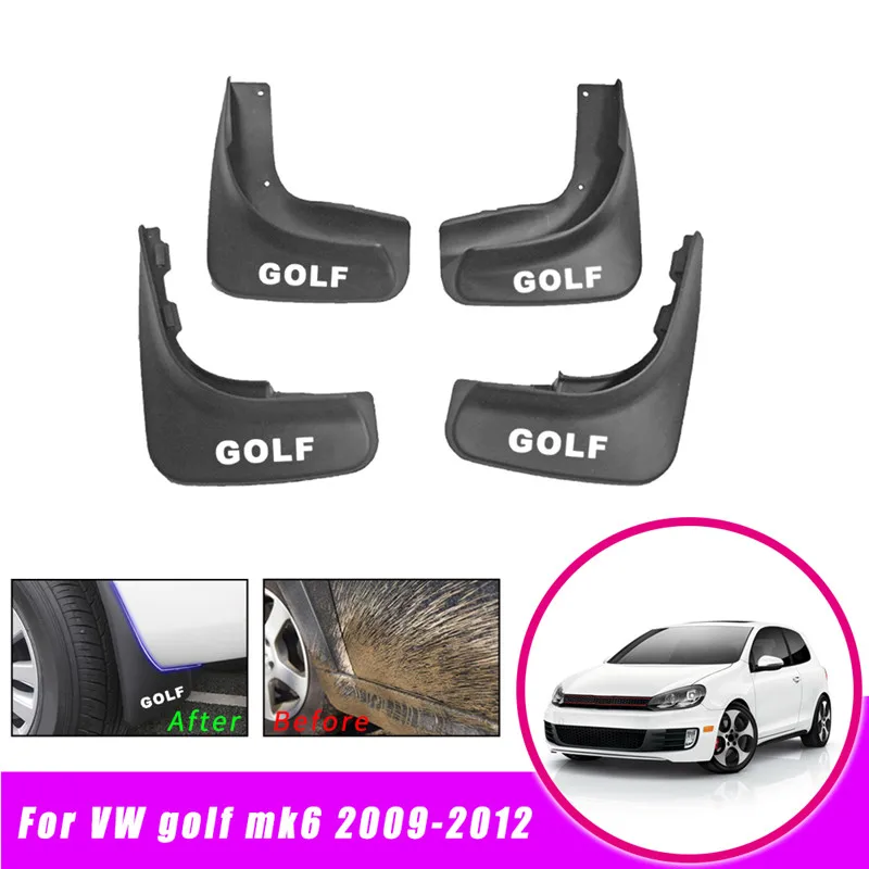 Наклейки для автомобиля VOLKSWAGEN Гольф 6 MK6 2009 2010 2011 2012 автомобиля брызговик, крыло вспышек брызговики брызговик брызги грязи охранники