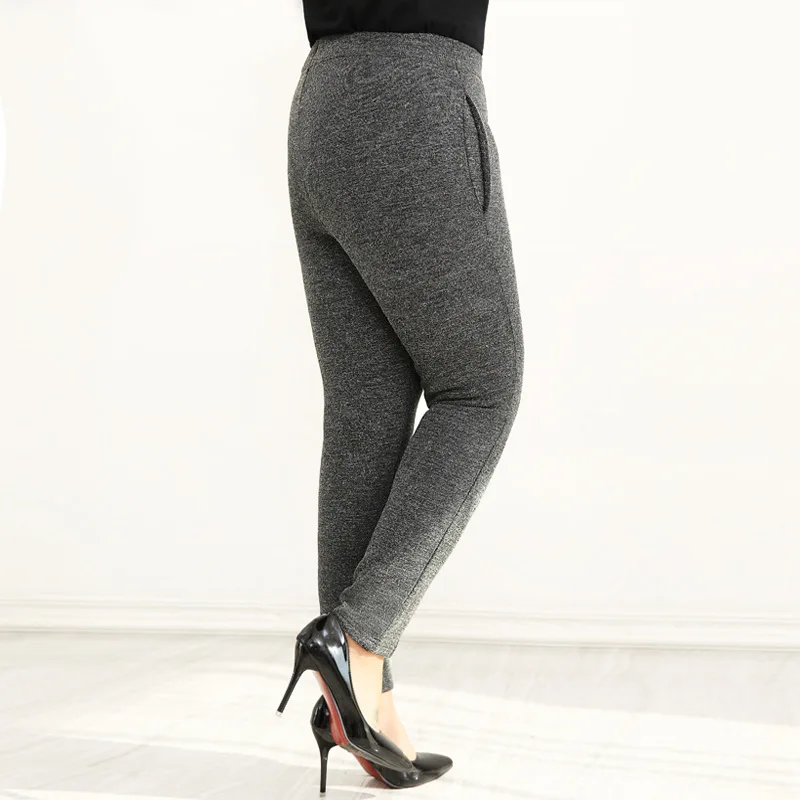 Женские осенние брюки размера плюс 10XL, 8XL, 6XL, 4XL, Российские размеры 66 62 58 54, длинные женские брюки с высокой талией, узкие брюки для похудения, Pantalones De Vestir Mujer