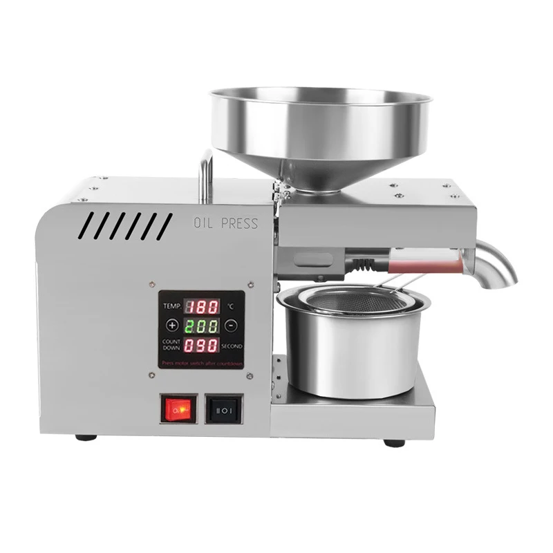 Mini OilPress Machine Small Household Flax Seed Olive Peanut Hot &Cold Press 610W Factory Sale