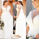 Boho-Beach-Bohemian-Wedding-Dresses-2020-Woman-s-Plus-Size-Bride-Gowns (7)_conew1