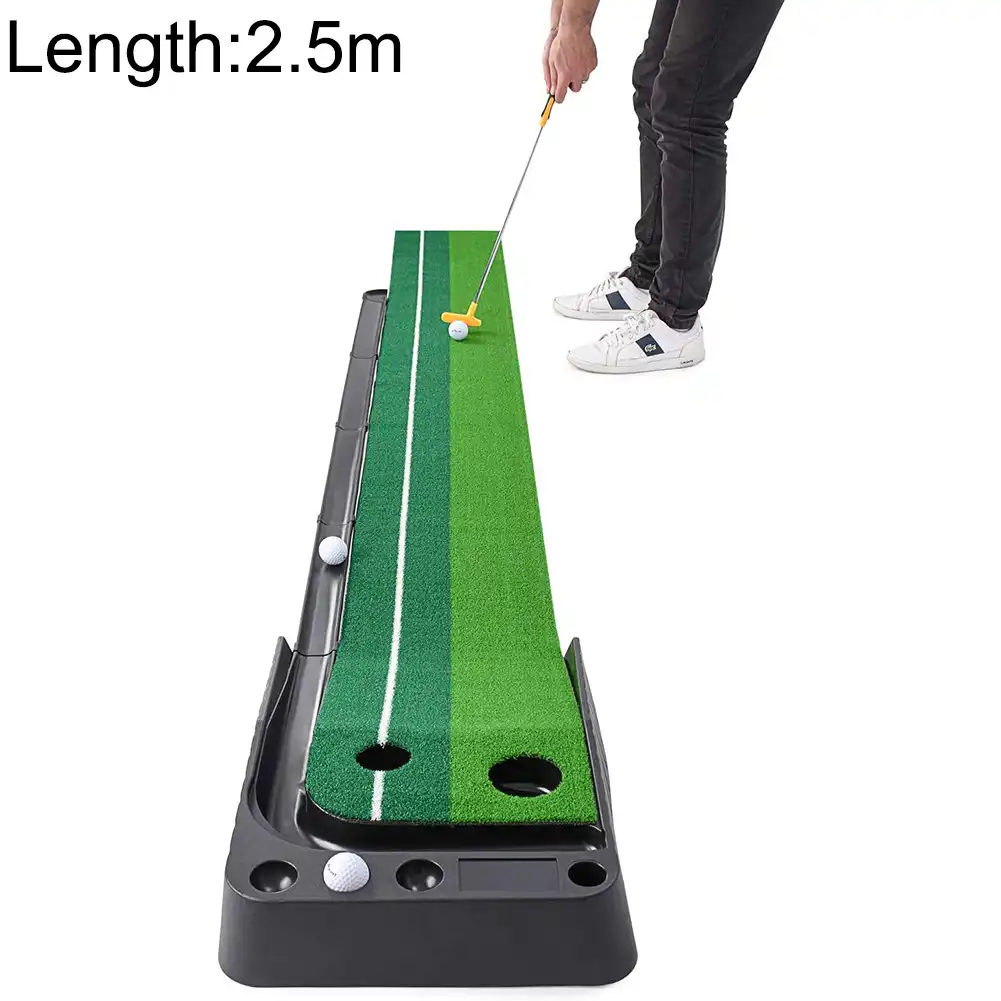 屋内ゴルフパッティンググリーンポータブルマット自動ボールリターン機能ミニゴルフ練習トレーニングエイドスイング家庭用オフィス ゴルフトレーニングエイド Aliexpress
