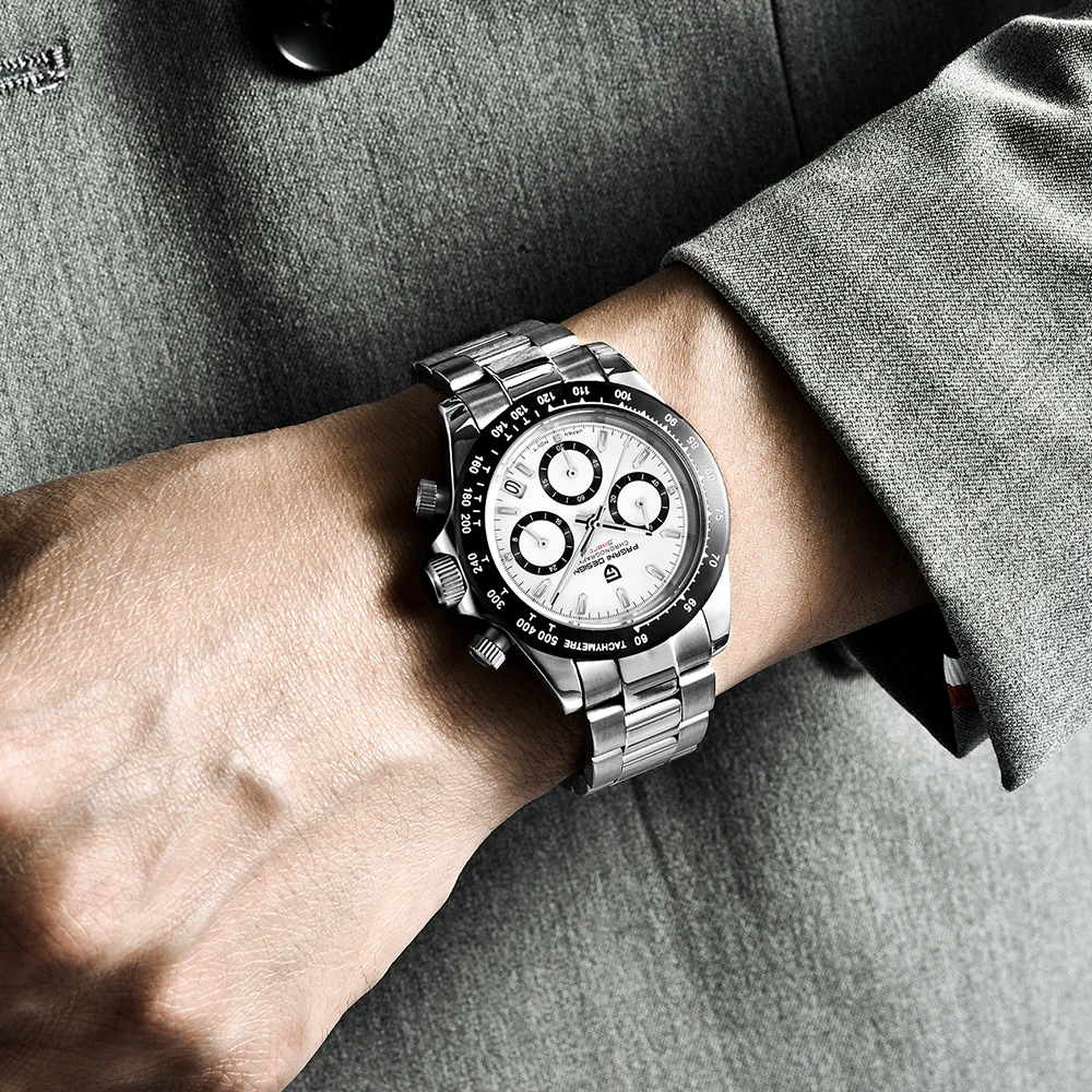 2020 NEW Mens Watches PAGANI Design Top Brand Luxury Quartz Clock black Watch Men Waterproof Sport Chronograph Relogio Masculino