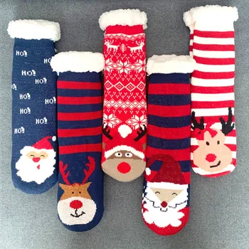 

1 Pair Christmas Woman Cotton Socks Santa Claus Elk Animal Pattern Socks Comfortable Festival Dress Up Socks Christmas Gift #YJ