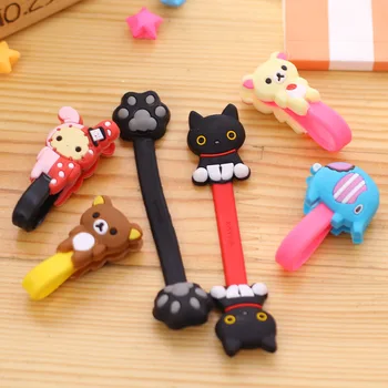 

Cartoon Lovely Animal Short Cable Winder Headphone Earphone Organizer Wire Holder Home Office Storage Organization