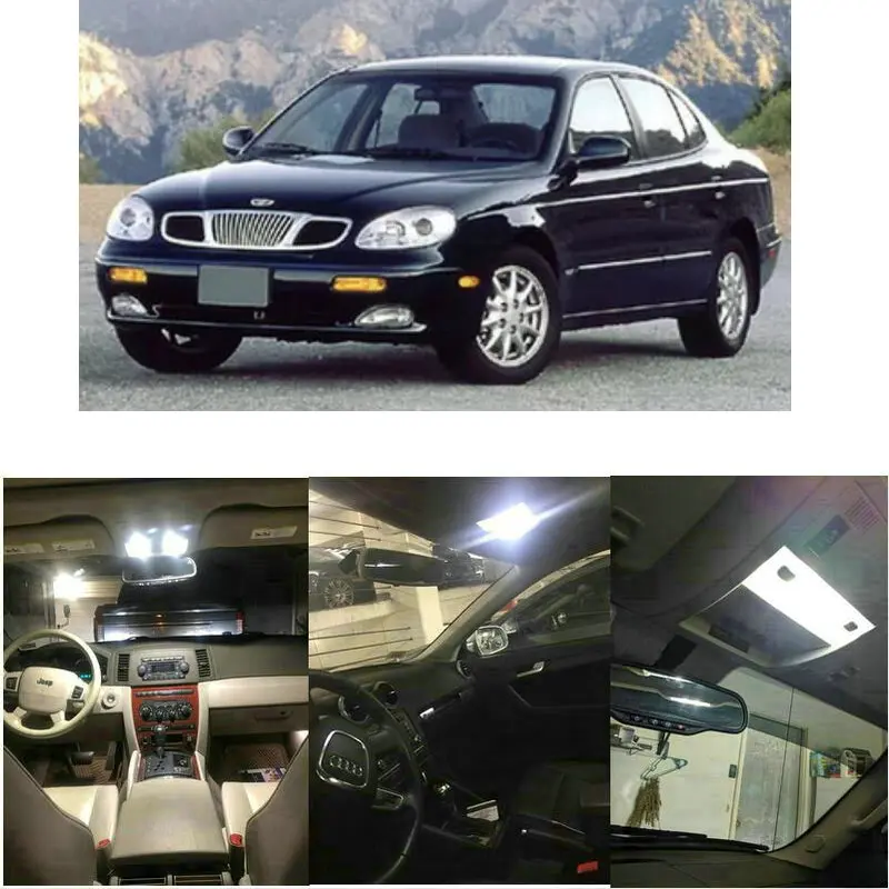 Внутренние светодиодные лампы для 2002 Daewoo Lanos Leganza Nubira легкий ботинок световая