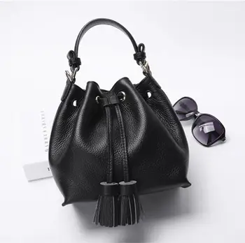 

Leather bag for ladies one-shoulder crossbody bag head layer cox-leather simple and versatile fashion bag for ladies