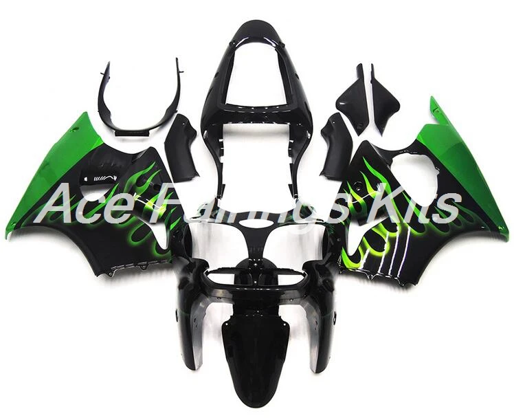 

Injection New ABS Full fairings kit 100% Fit for Kawasaki ZX6R 2000 2001 2002 ZX-6R 00 01 02 Ninja 636 bodywork set Flame green