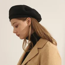 MAXSITI U шерстяная фуражка женская осенняя и зимняя винтажная однотонная Повседневная шапка художника