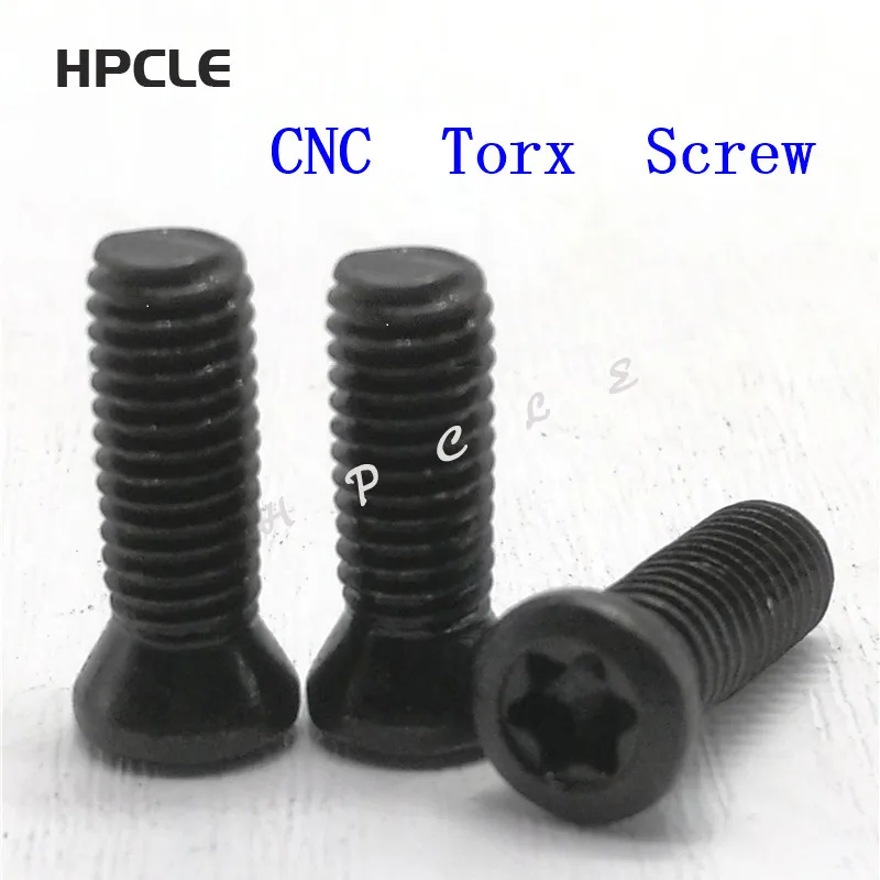 20* Black M3.5*10mm Insert Torx Screw For Carbide Inserts Lathe Tool Holder Part 