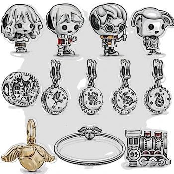 

2019 NEW 100% 925 Sterling Silver Sci-fi Collection Magic School Pendant Charm Fit DIY Bracelet Original Fashion Jewelry Gift