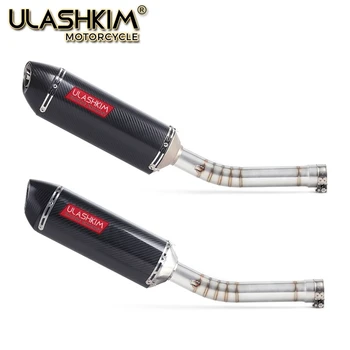 

Motorcycle full System exhaust Muffler Escape middle Link Contact pipe For Yamaha YZF R6 1998 1999 2000-2004 2005