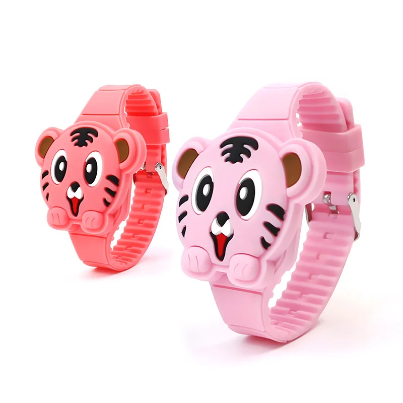 JOYROX-Flip-Cover-3D-Tiger-Cartoon-Electronic-Child-Watch-Digital-Kids-Watch-Rubber-For-Boy-Girls (2)