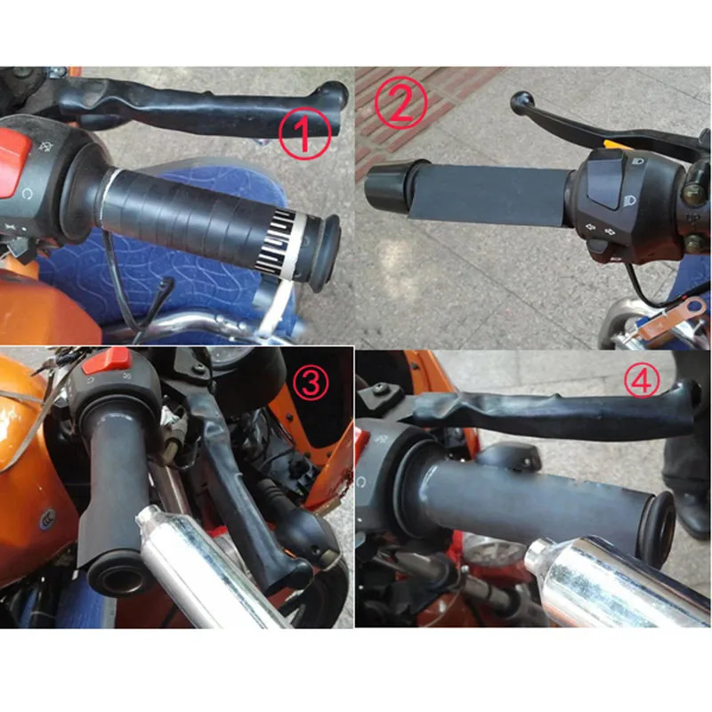 12 В руль мотоцикла с подогревом коврик DIY коврик с электрическим подогревом для мотоцикл, снегоход Sweepers Handbar аксессуары для мотоциклов