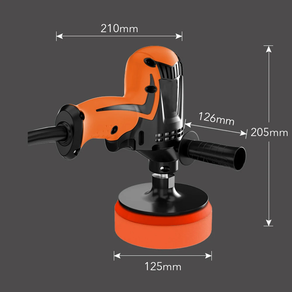 Многофункциональный 980 Вт Регулируемая скорость автомобиля электрический полировщик воска полировальная машина шесть передач для автомобильной мебели