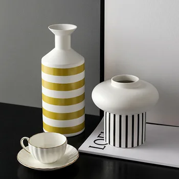 

Nordic Minimalist Semi-manual Creative Ceramic Vase Living Room Table Fruit Tray Home Decor Household Goods