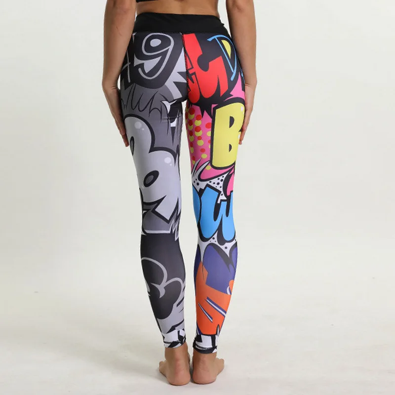 Manufacturers Direct Selling Spring And Summer Autumn Europe And America Hot Selling Yoga Pants WOMEN'S Yoga Pants Printed