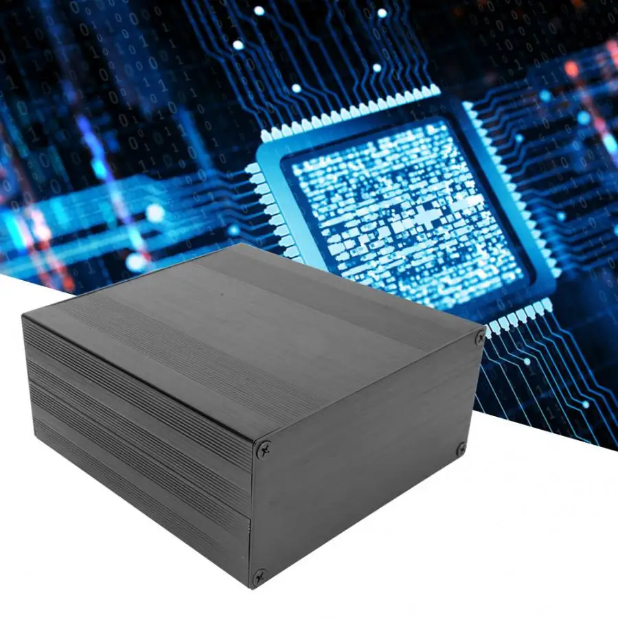 

Brushed Black Extruded Aluminum Enclosures waterproof PCB Instrument Electronic Project Box Case DIY junction box 40x97x150mm