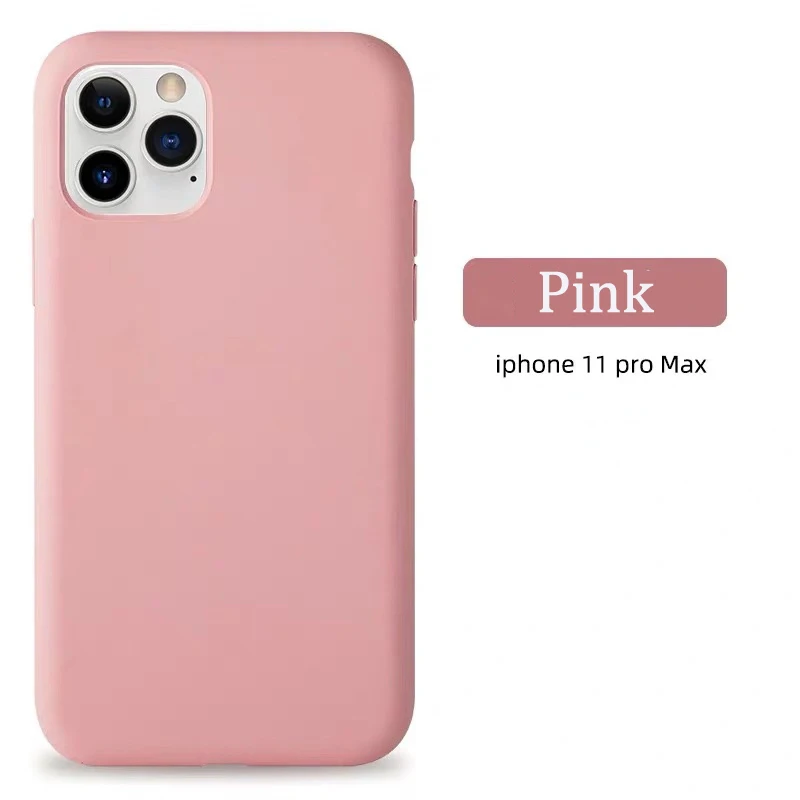 Оригинальный жидкий силиконовый чехол для iphone 12 11 pro max X XS Max XR 6 7 8 Plus Мягкий тонкий