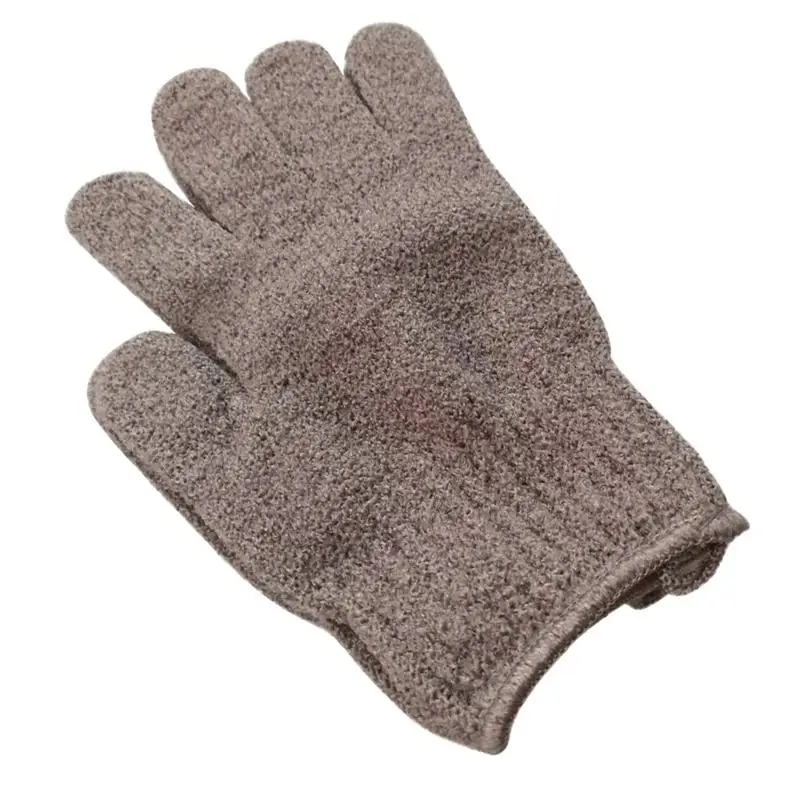 2 пары Ванна отшелушивающая перчатка пять пальцев тела перчатки для уборки Ванна Душ Сауна скруббер перчатки для мужчин женщин(фиолетовый