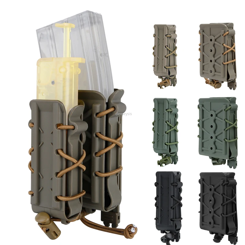 

5.56 / 7.62 / 9MM / 45ACP Tactical Rifle Magazine Pouch Molle Military Airsoft Shooting Pouches Army Hunting Belt Mag Pouch