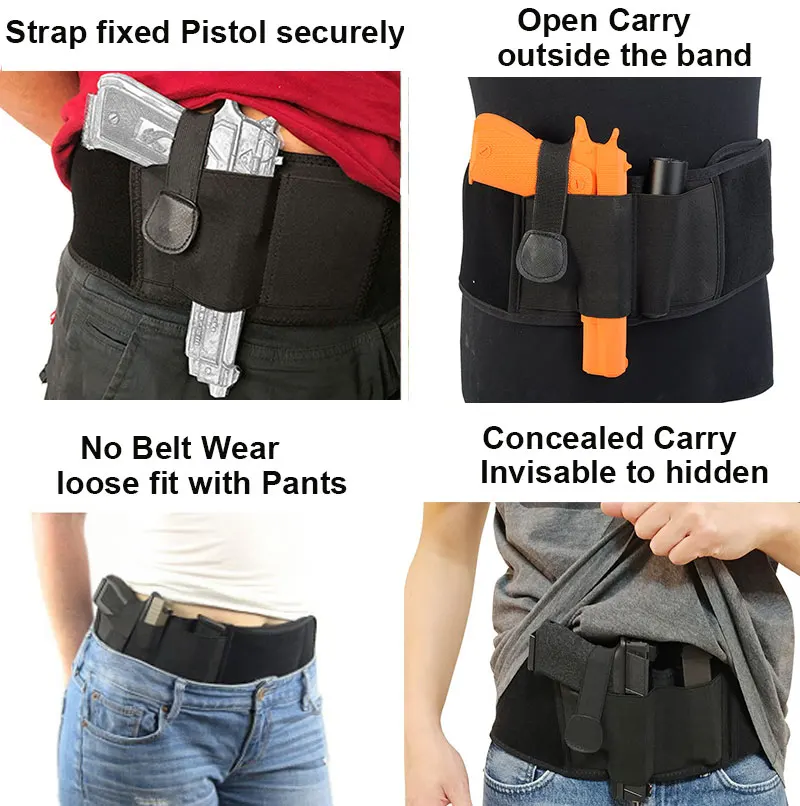 Tactical Gun Holster Concealed Belly Band 44