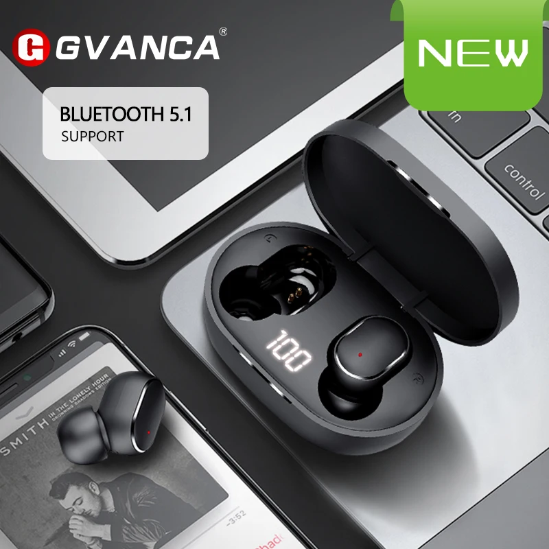 Беспроводные наушники GVANCA M3 TWS с Bluetooth 5 1 HD стерео светодиодный дисплеем|Наушники
