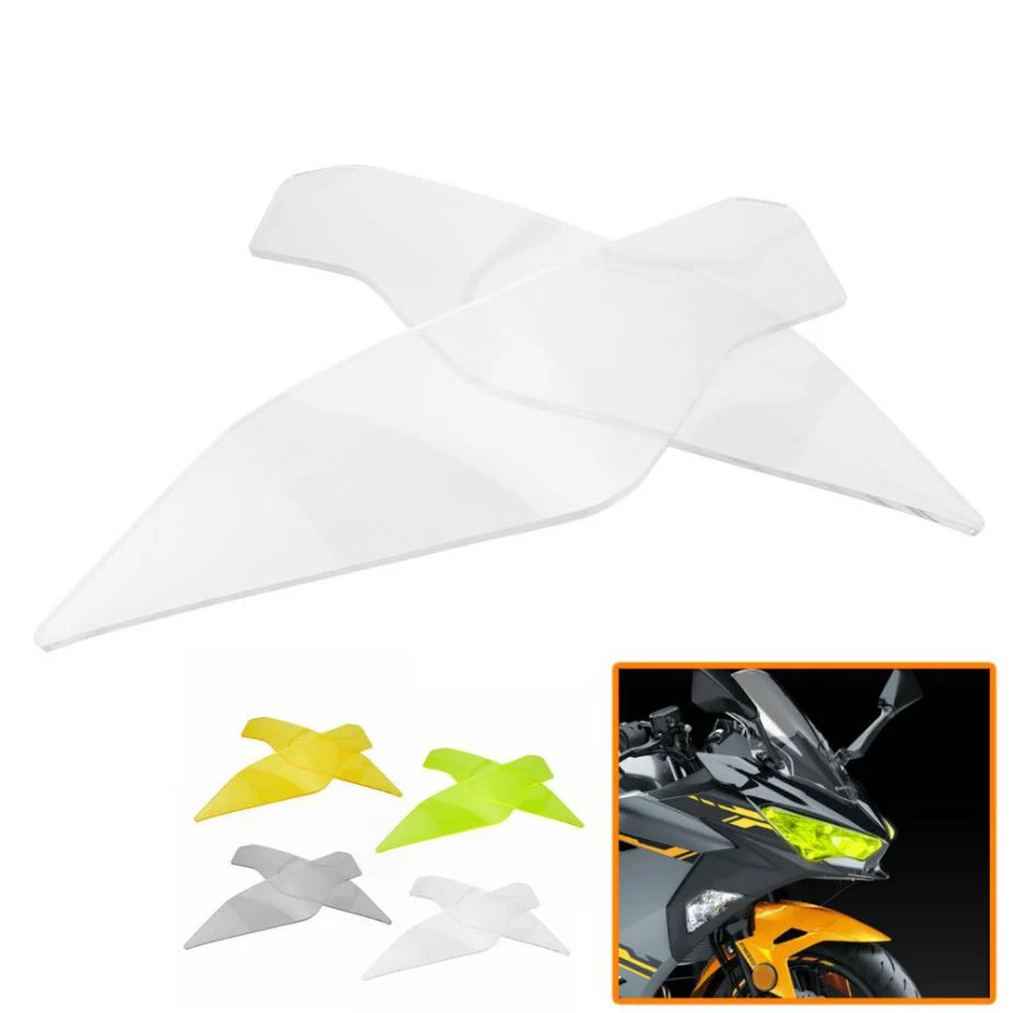 

Front Headlight Protector Cover Screen Lens Headlamp Guard For KAWASAKI NINJA 400 2018 Ninja400 Motor Bike Styling Accessories