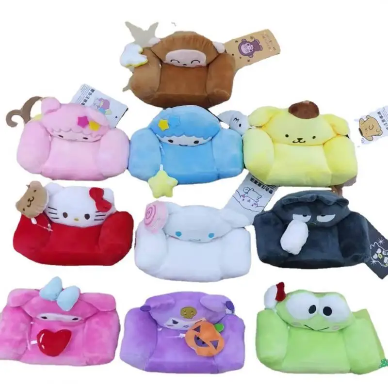 

Sanrioed Kawaii мультфильм плюшевые игрушки креативный диван Kuromi Mymelody Cinnamoroll помпон пурин плюшевые куклы украшения детские подарки