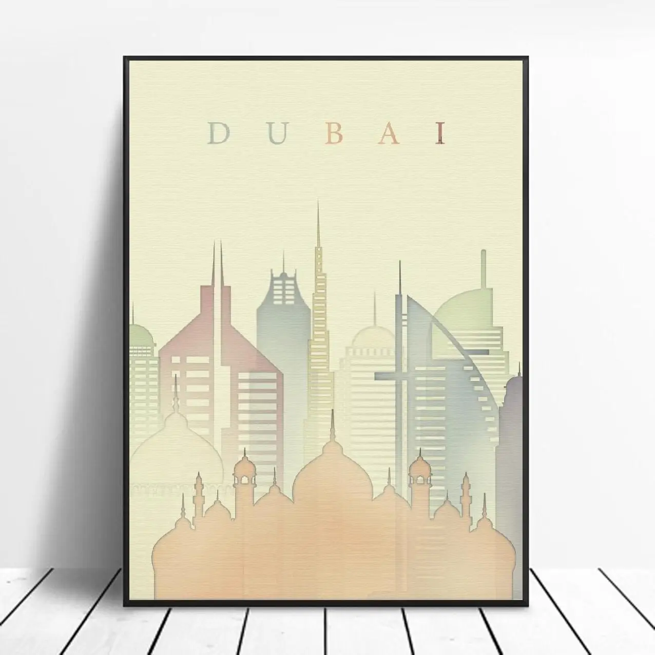 Dubai Skyline Canvas Print Wall Art Poster Picture Modern Bedroom