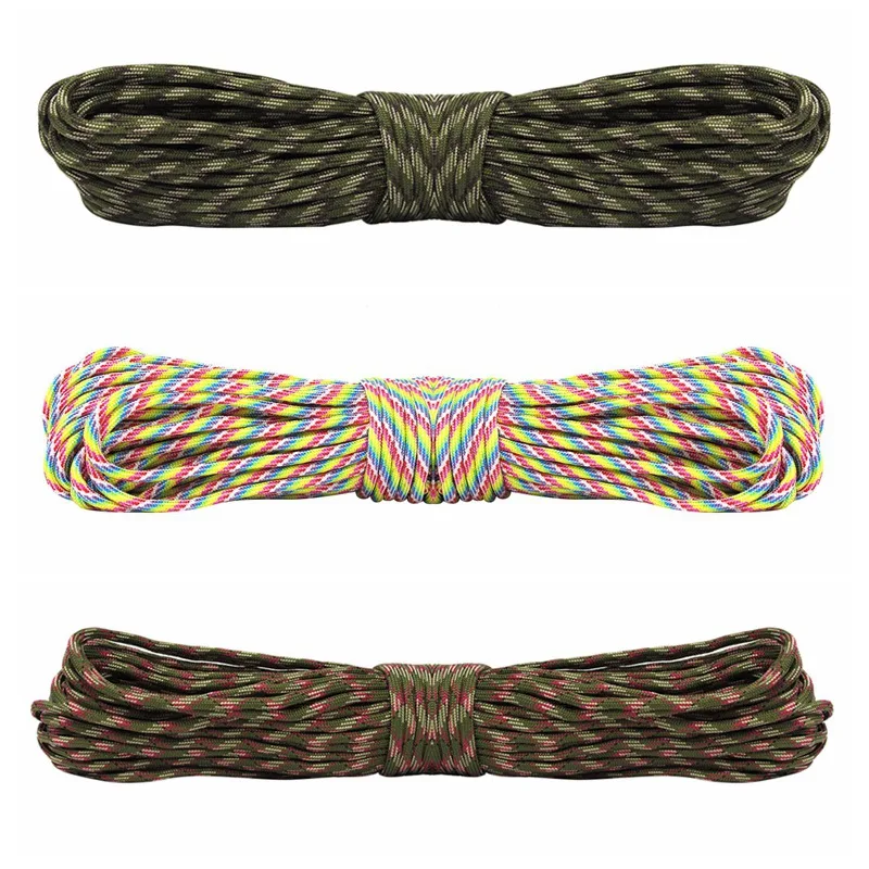 

31M Paracord 550 Parachute Cord Lanyard Rope Multifunctional Climbing Camping Tent Wind Rope Clothesline Accessories