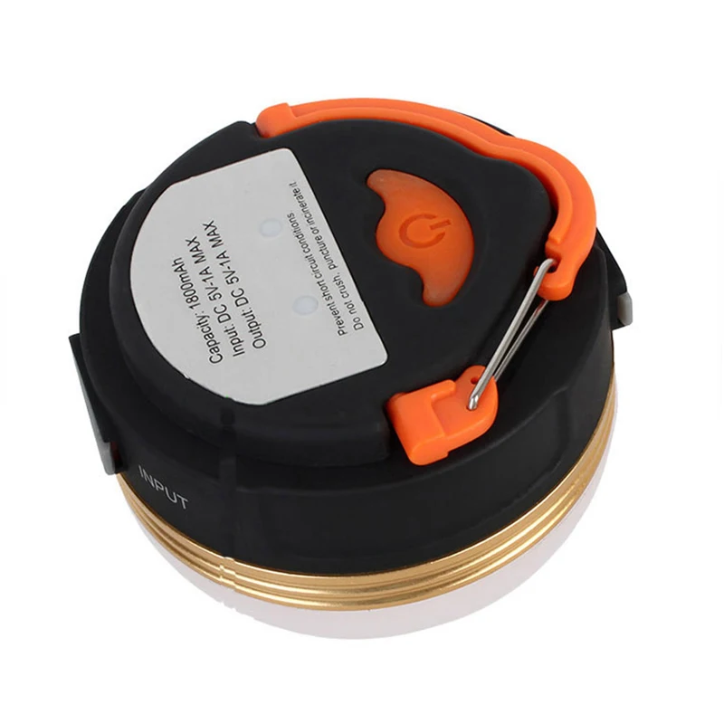 

3W Tent Lamp Camping Portable Sports Lantern USB Rechargeable Emergency Fishing Accessories Practical