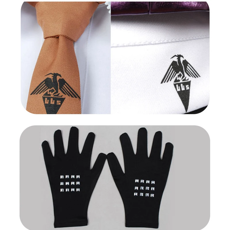 Kirigiri Kyouko Cosplay Costume Danganronpa 3 Woman's Uniform Full Set Kyouko Kirigiri Cosplay Wig Purple Long Straight Hair0 (7)