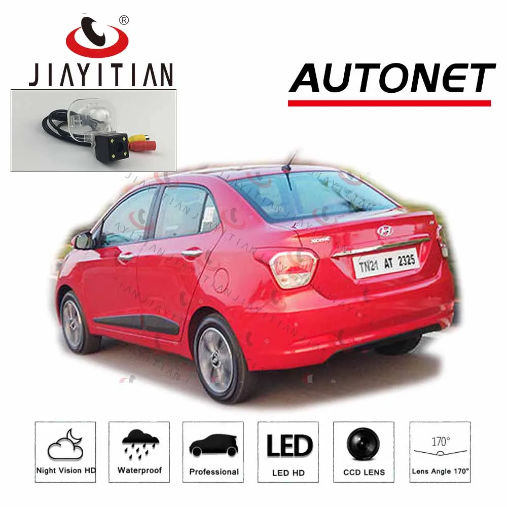 

JIAYITIAN rear view camera for hyundai xcent xcent fl 2013~2019 CCD/Night Vision/Reverse/Backup Parking Camera License plate cam