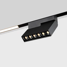 Магнитные трековые светильники алюминиевые потолочные встраиваемые подвесные креативные 0,5 м 1 м светодиодный фонарики на магните отслеживание освещение рельсов промышленные