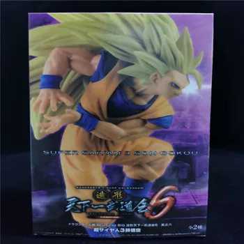 

16CM Anime Dragon Ball Super Saiyan 3 Son Goku Shockwave PVC Action Sun Wukong Figure Collectible Model Toy Figurine