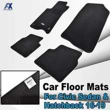 Для Honda Civic Sedan хэтчбек Si- LHD 4 шт. автомобильный коврик коврики с учетом ковровой подкладки нескользящий передний задний