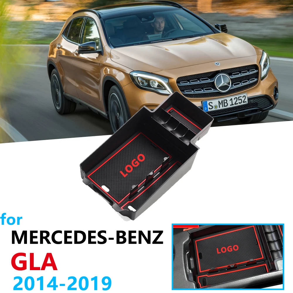 Автомобильный Органайзер аксессуары для Mercedes Benz GLA X156 коробка хранения