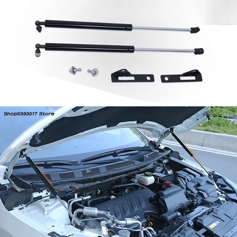 For Nissan Qashqai J11 2021 2016 2017 2018 2019 2020 Front Hood Engine Cover Hydraulic Rod Lift Spring Shock Strut Bars Bracket Chromium Styling Aliexpress