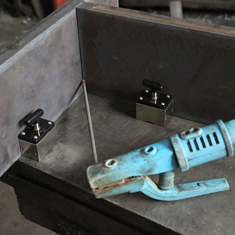 

Hot Sale 60kg Strong Switchable Welding Magnets Square Magnetic Clamps Mwc2s