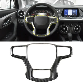 

Carbon Fiber Steering Wheel Button Cover Trim For Chevrolet Trailblazer 2019-20
