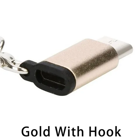 Keychain Cable USB Type C Adapter OTG Micro USB Female for Type C Male Converter Adapter USB-C for Huawei Xiao Mi
