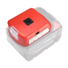 

Battery Adapter Dual USB Ports Phone Charger Battery Adapter For Milwaukee 18V Li-Ion Battery Power Tool Accessories