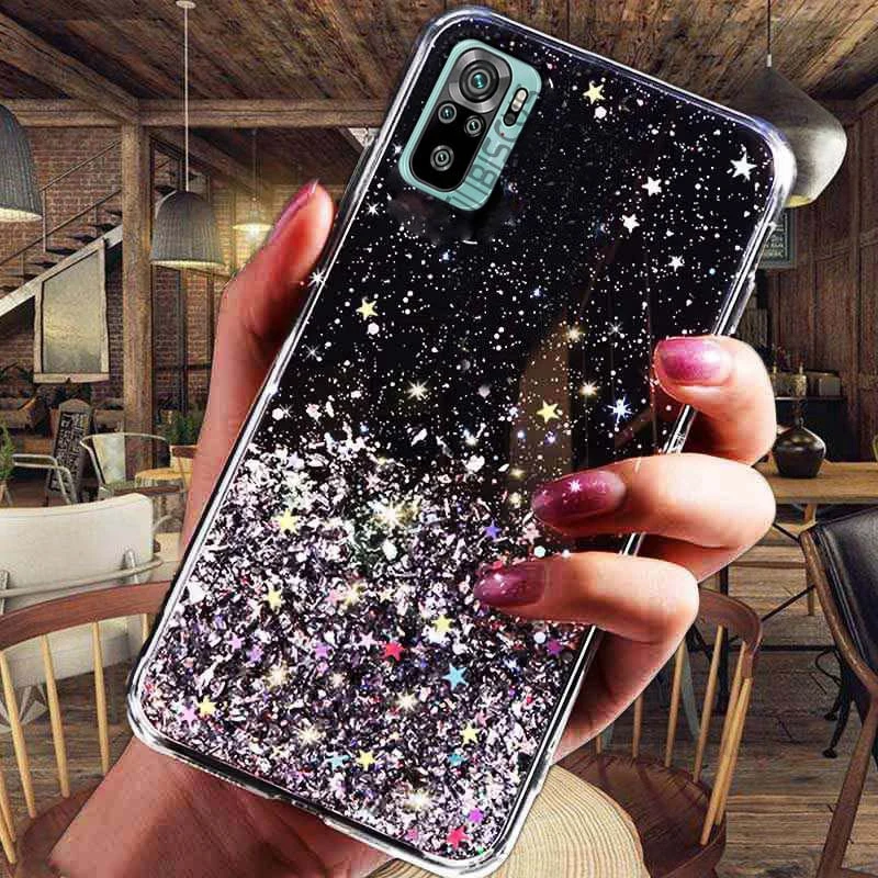 Glitter Phone Case For Xiaomi Redmi Note Sparkly Protective Cover_voghion.com