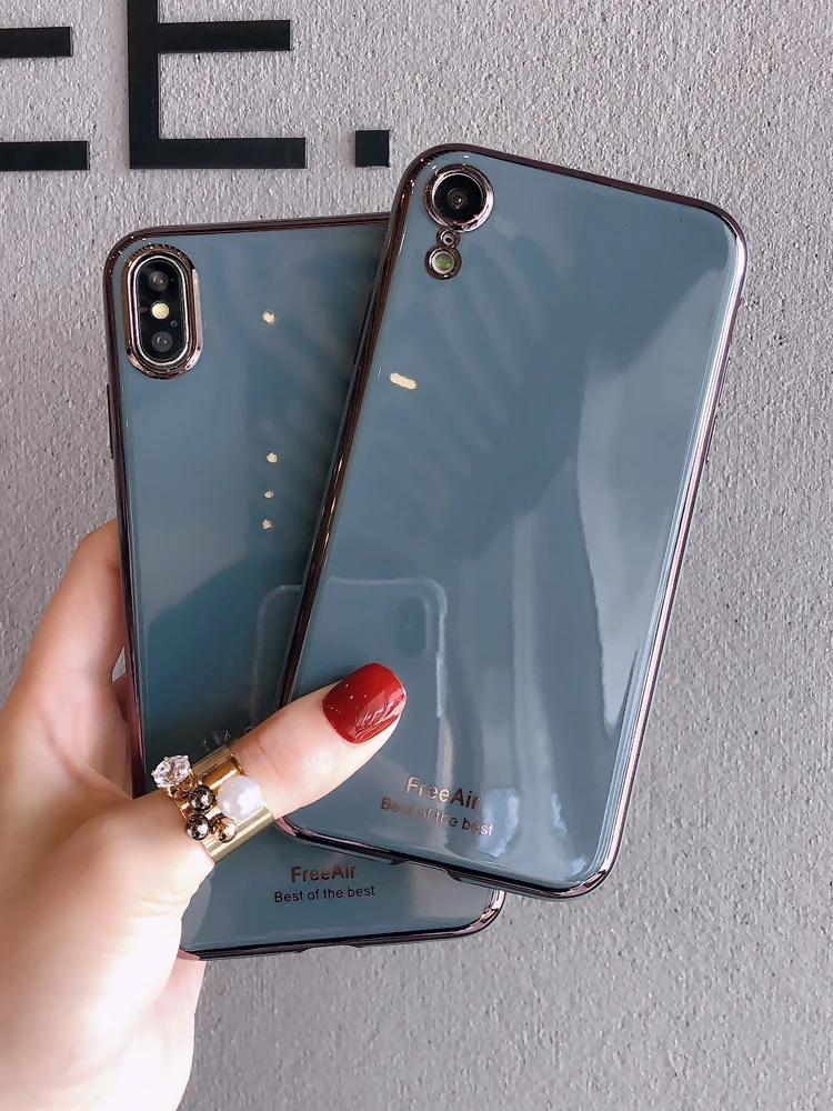 Чехол для iPhone x 11 promax, силиконовый чехол, зеленый цвет, серый цвет, xsmax plus, роскошный сплошной цвет, защита от падения, для Huawei P30/por