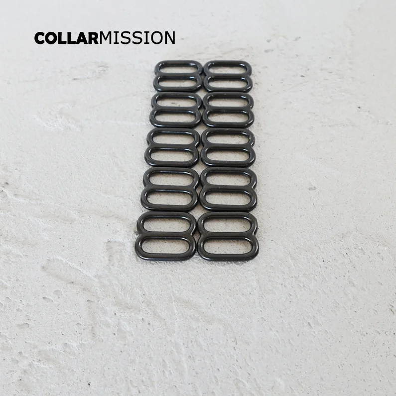 10pcs/lot DIY dog collar For 15mm webbing metal adjustable buckle loop Strap bag belt accessory durable and strong slider BZK15H