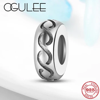 

Infinity symbol 925 Sterling Silver Charms Silicone Stopper Beads Jewelry Making fit Original Women Bracelet Women Accessories